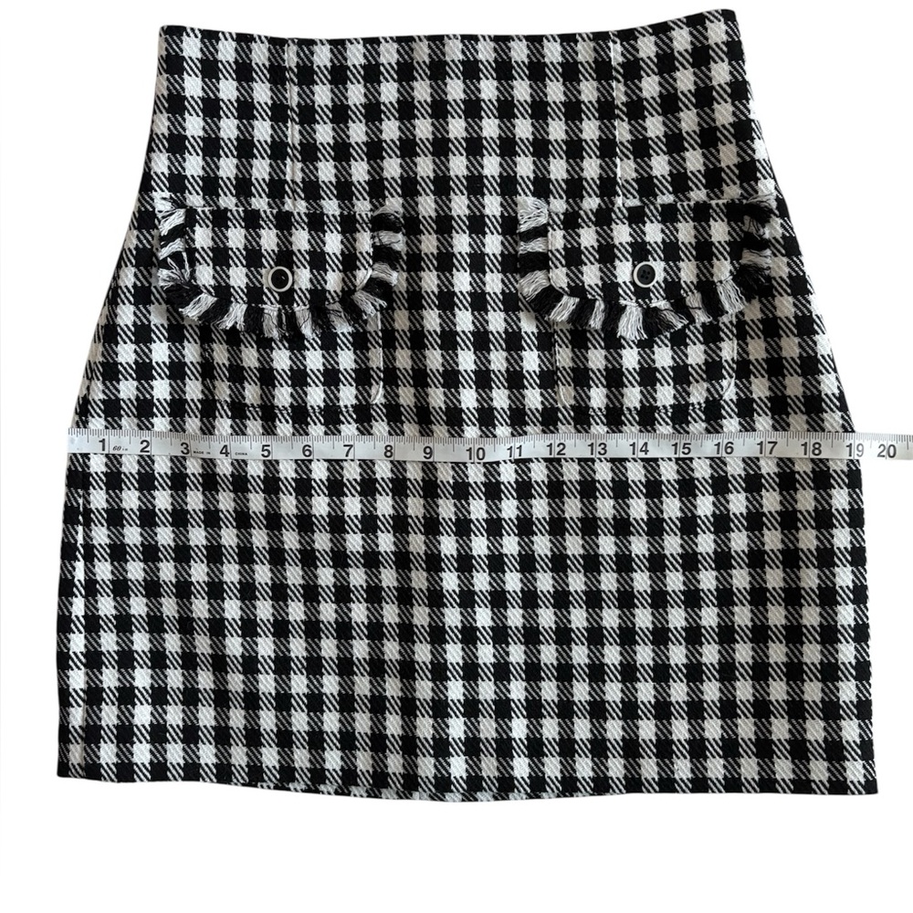 TYLER BOE ASHLEY Check Skirt Black/White NWT - Picture 13 of 15